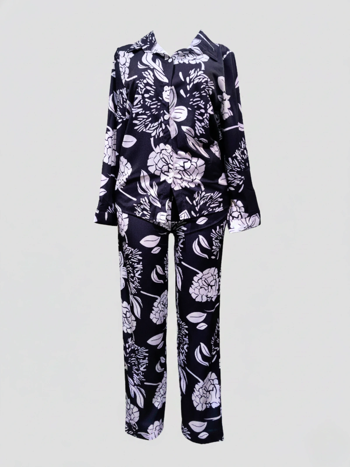 Classy Floral Silk Pajama